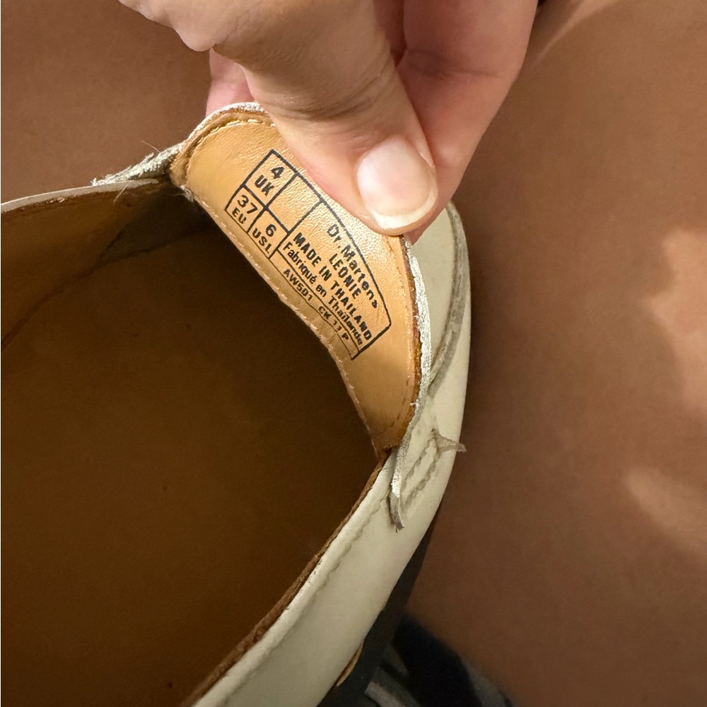 Dr. Martens Cream Women's Loafers - Picture 4 of 6